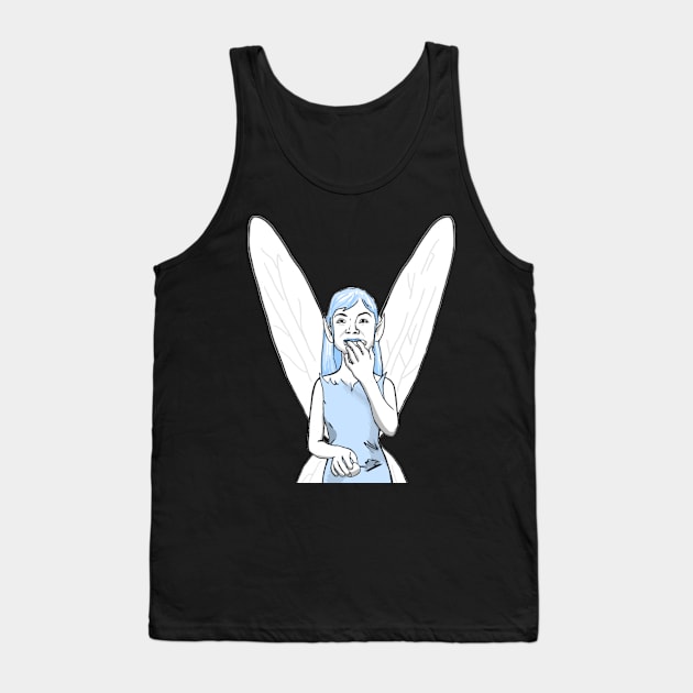 Blue Fairies Tank Top by Elizabeths-Arts